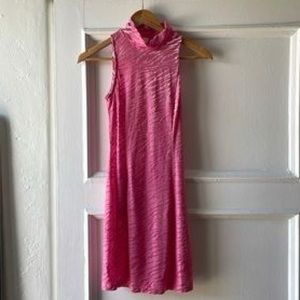 Fashion Brand Company hot pink mini zebra dress